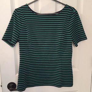 Striped Banana Republic top, size 10